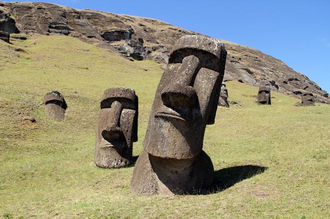 Estátua de pedra gigante da Ilha de Páscoa