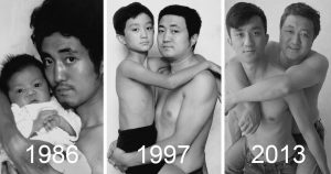 Pai e filho tiram a mesma foto por 30 anos – mas a última é diferente