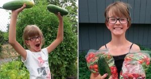 Menina de 9 anos constrói abrigos e planta vegetais para ajudar sem-tetos