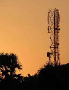 Torres de telefonia celular na vizinhança