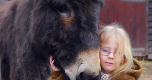 Terapia com animais transforma a vida de menina que não conseguia falar