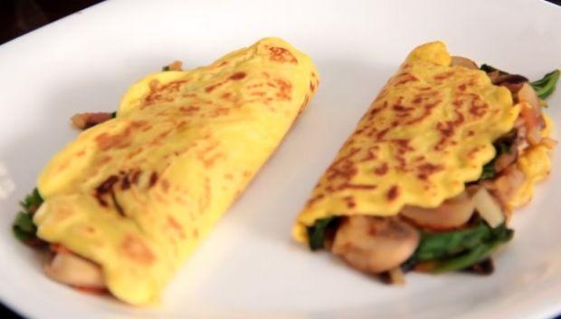 receita omelete vegano