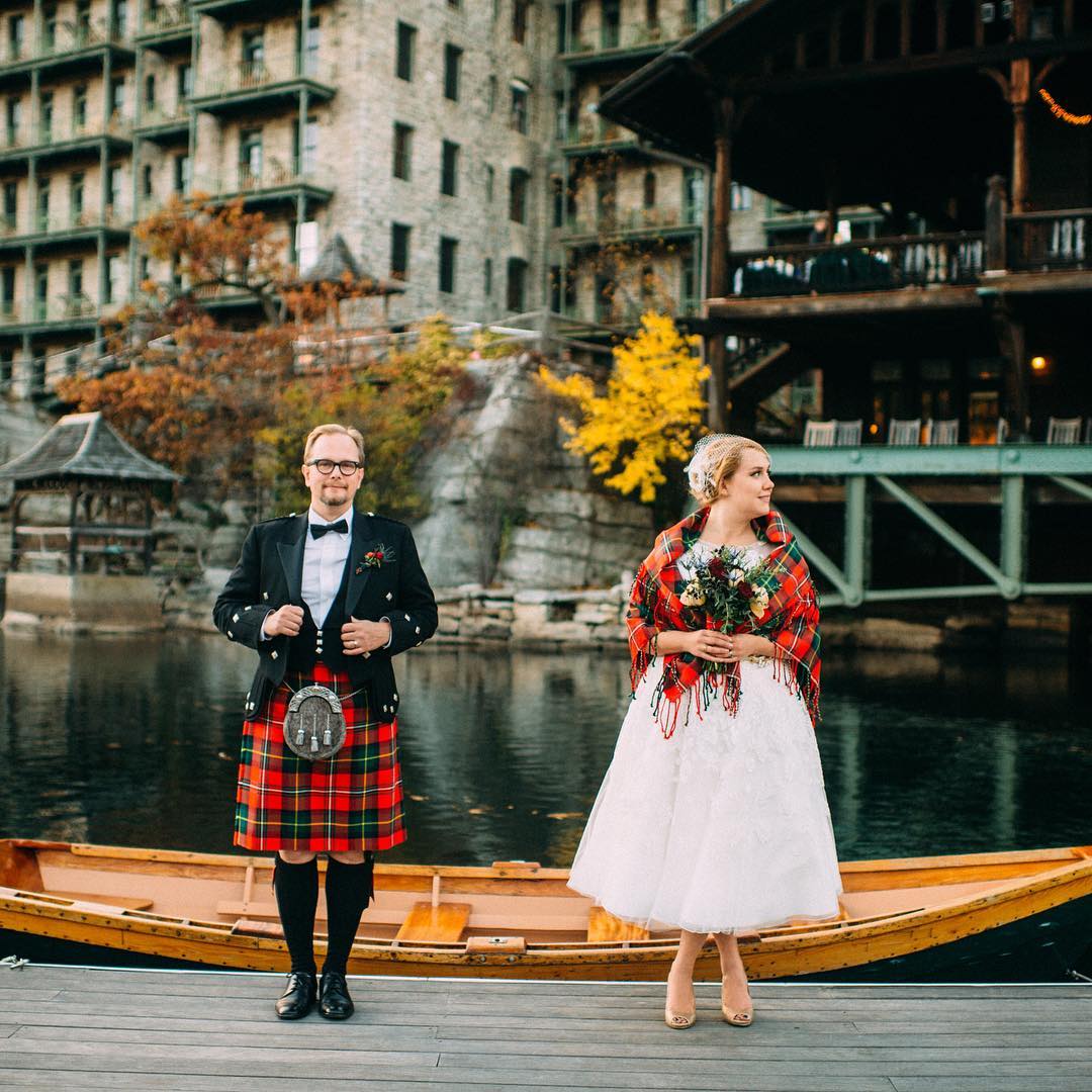 Trajes tradicionais de casamento na Escócia