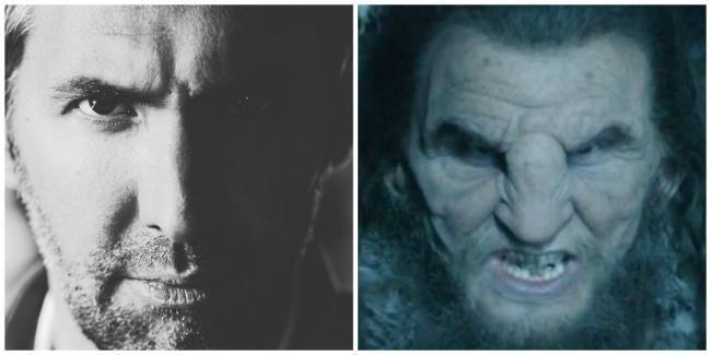 O ator Ian Whyte e ao lado o gigante Wun Wun interpretado por ele