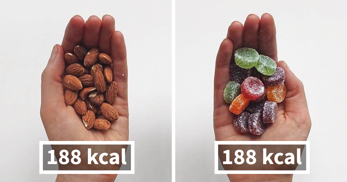 Blogueira compara alimentos para mudar sua percepção sobre calorias