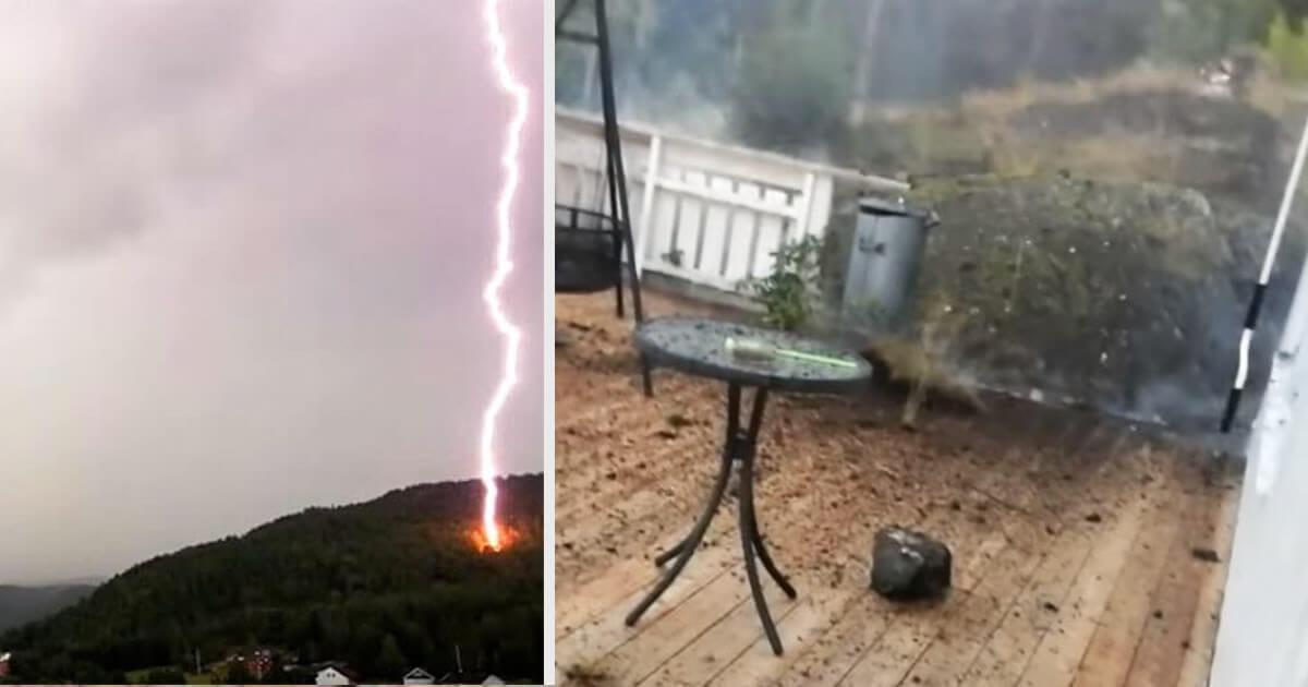 Homem tenta filmar tempestade e acaba gravando o momento mais assustador da sua vida