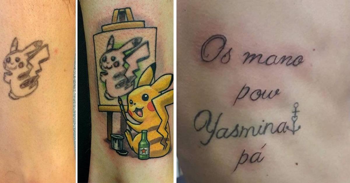 As 28 melhores coberturas de tatuagens de pessoas arrependidas