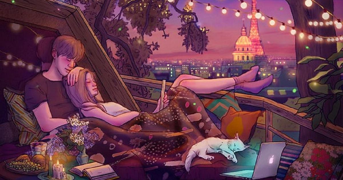 32 ilustrações que retratam a beleza e a simplicidade de estar apaixonado