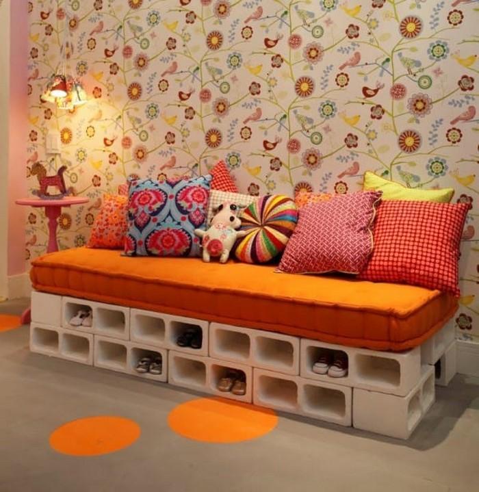 Blocos de concreto utilizados na decoração das casas 9