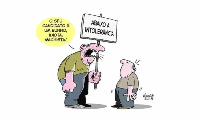 intolerância na internet