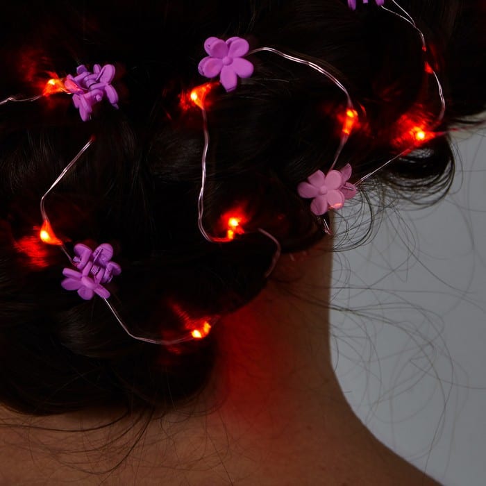 cabelo luzes natal