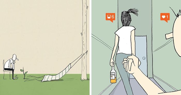 Ilustrações instigantes para você refletir