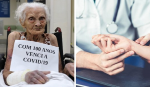 Mulher de 100 anos se recupera de COVID e enche a todos de esperança