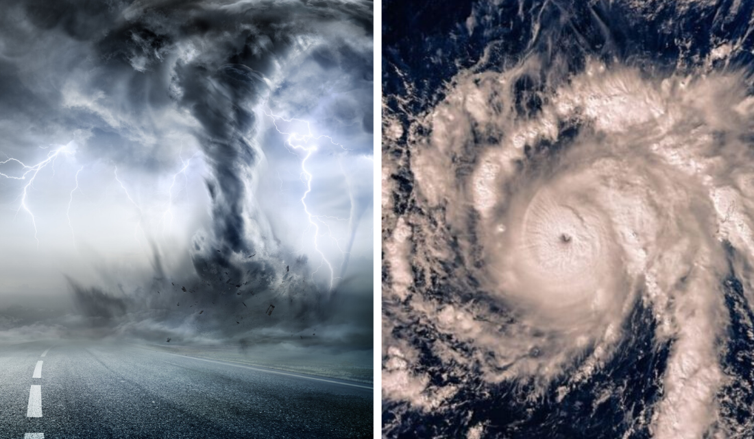 Entenda a diferença entre furacão, ciclone e tornado