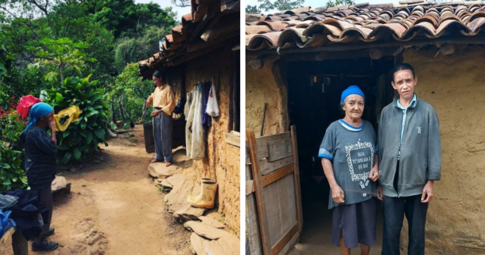 Motociclistas decidem transformar casa de mãe e filha que moram em área remota