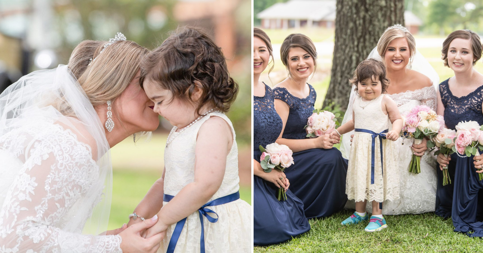 Criança que venceu a leucemia vira dama de honra do casamento de sua doadora de medula