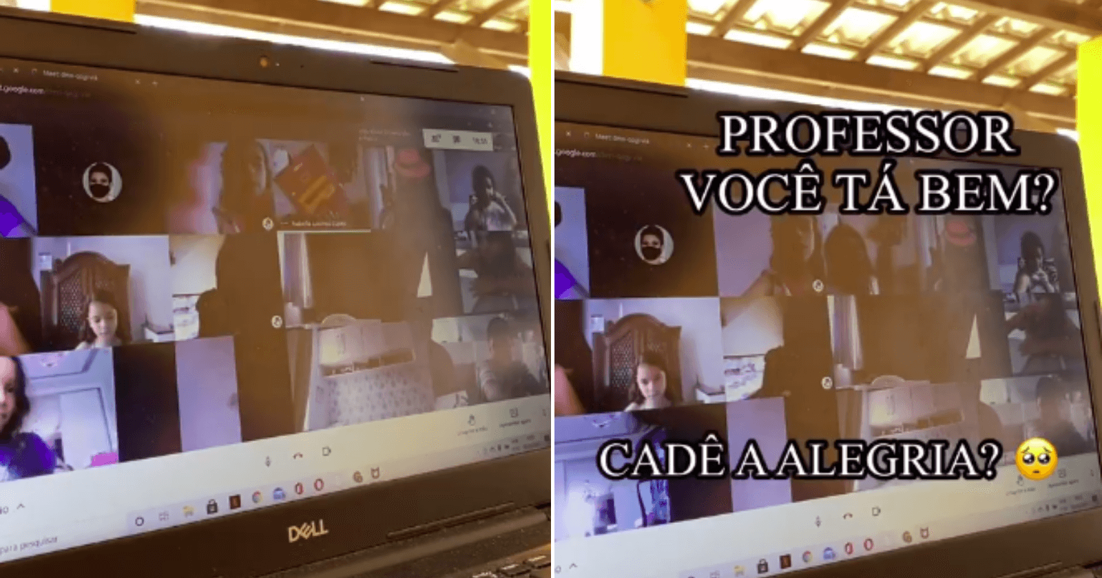 Professor finge estar triste em aula online e reação dos alunos é a coisa mais fofa do mundo!