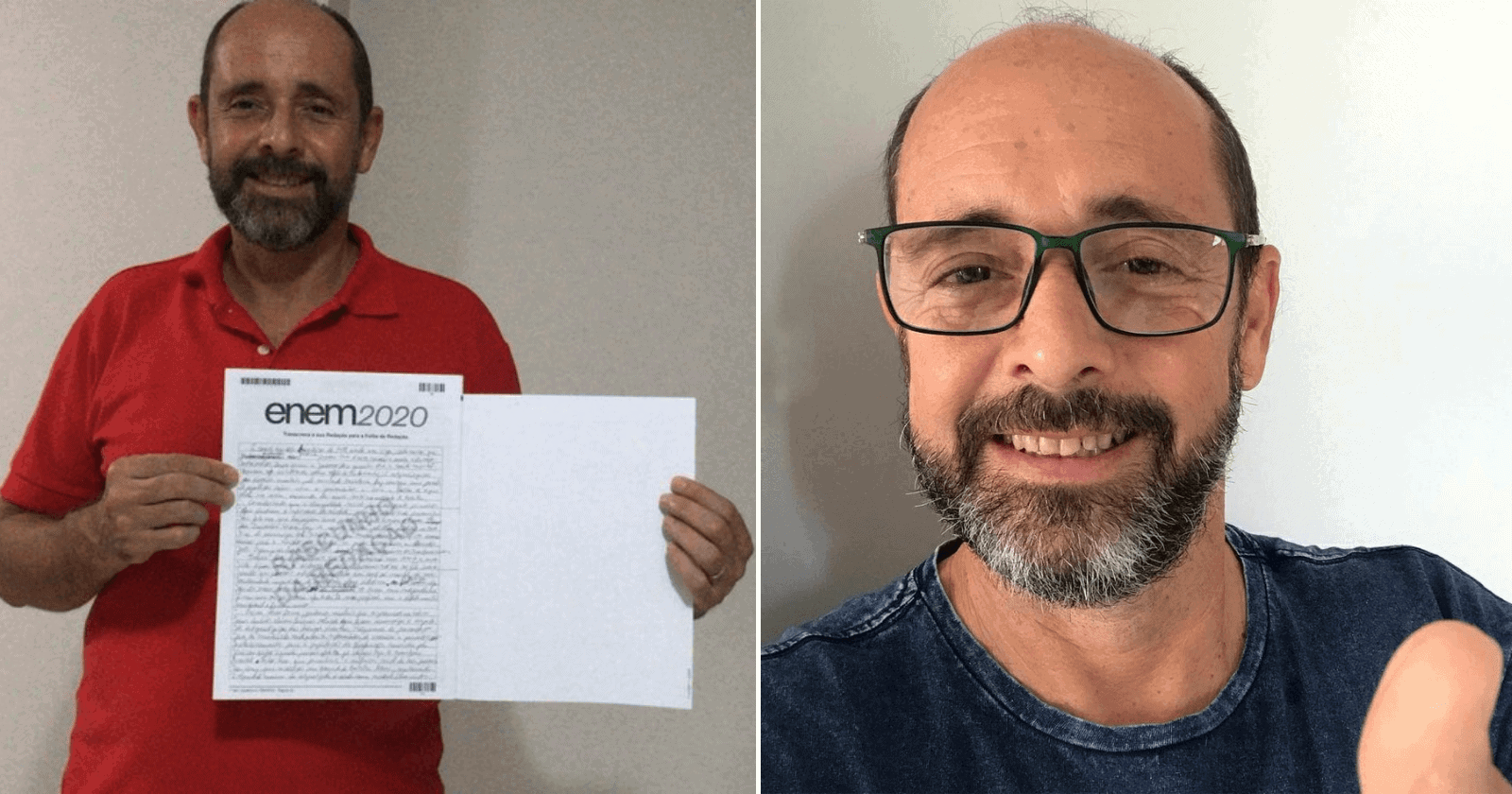 Ex-morador de rua vence as drogas e inspira com 920 pontos na redação do Enem