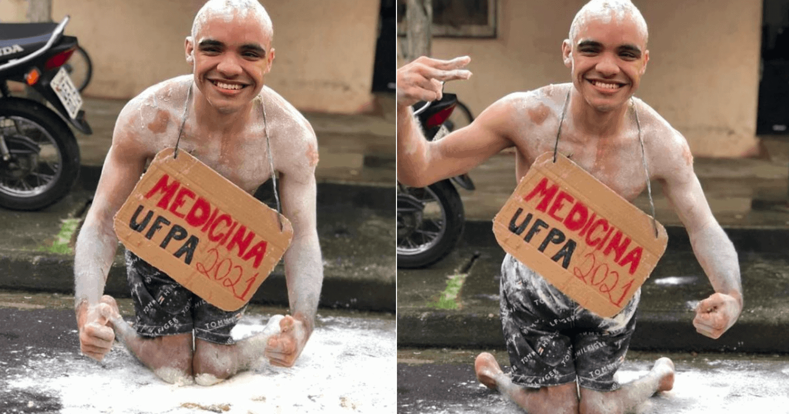 Jovem cadeirante passa em medicina na UFPA e comemora do melhor jeito!