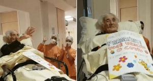 Com 110 anos, idosa se recupera da Covid-19 e volta para casa com celebração