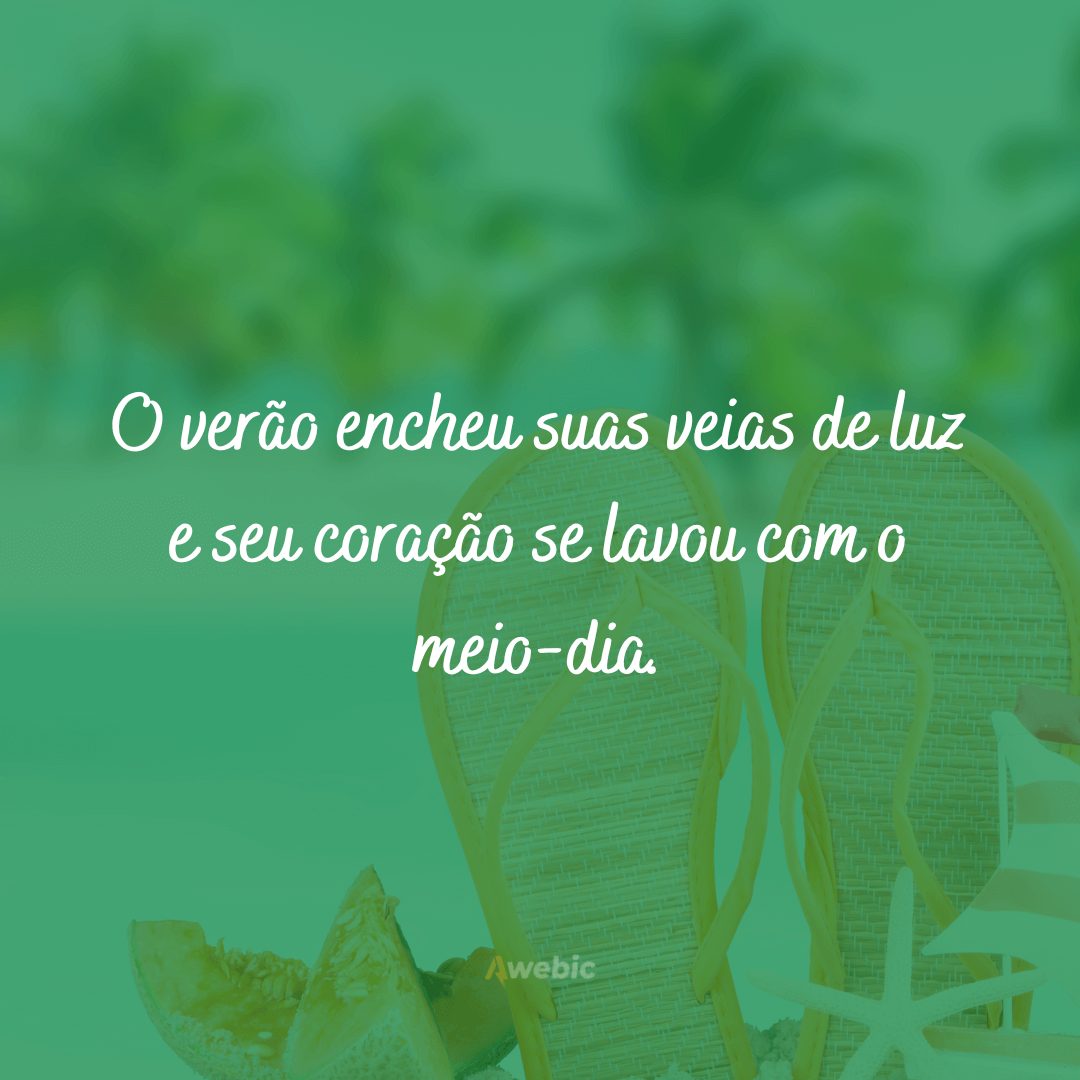 Frases sobre Verão para Redes Sociais