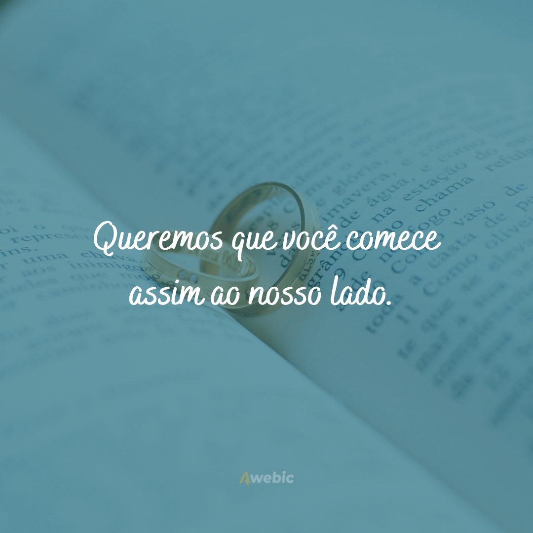 Frases para convite de Casamento