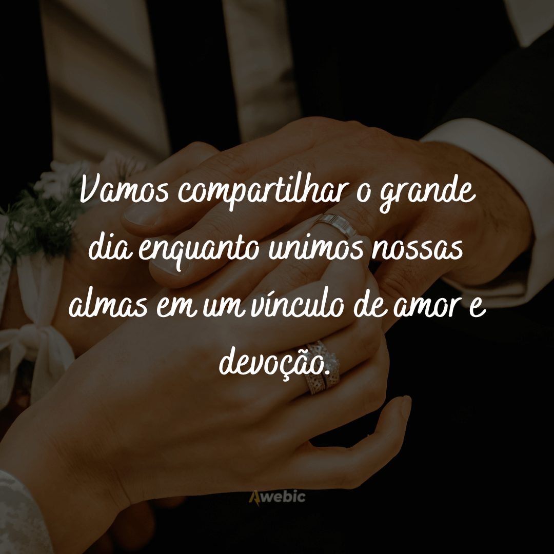 Frases para convite de Casamento