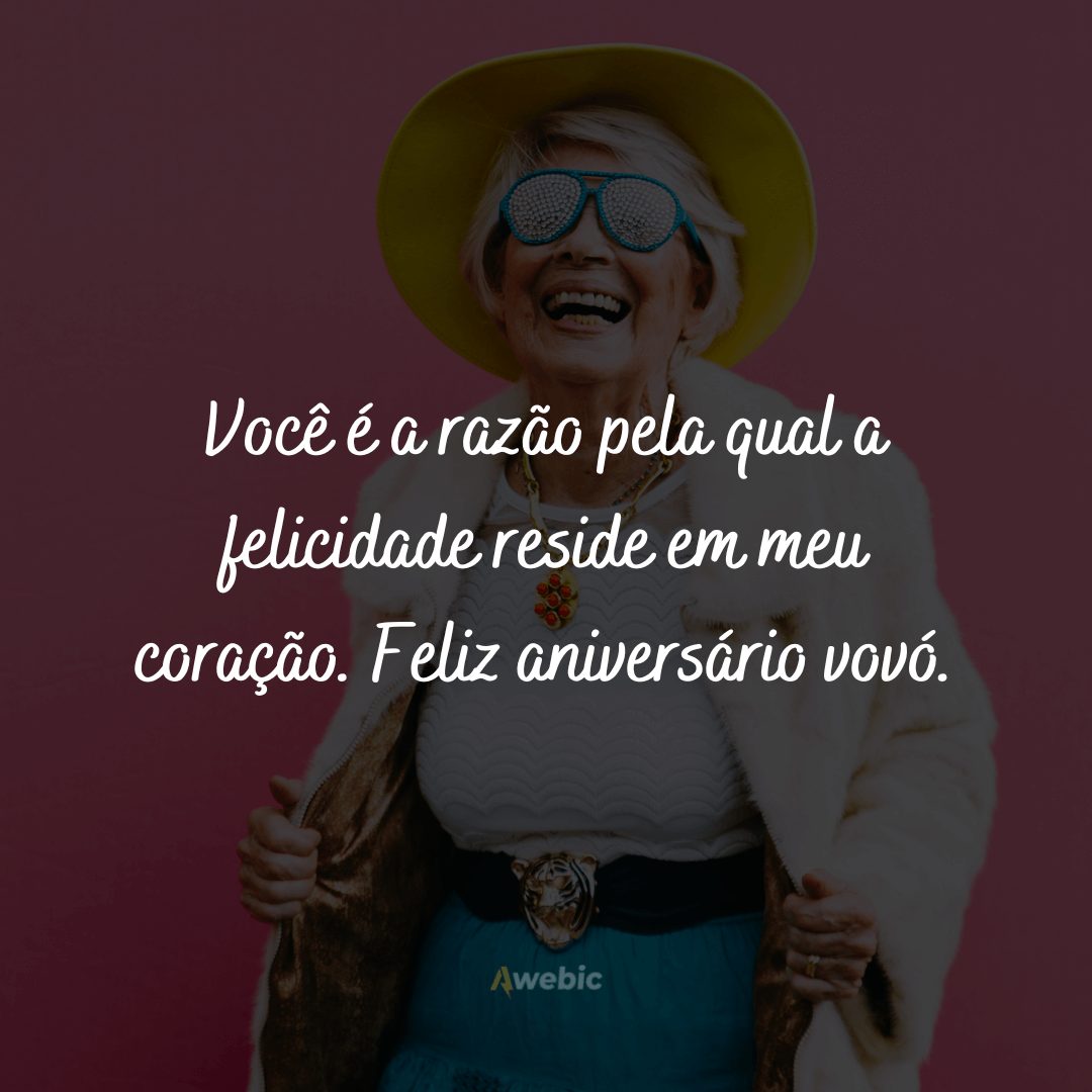 Mensagens de aniversário para avó