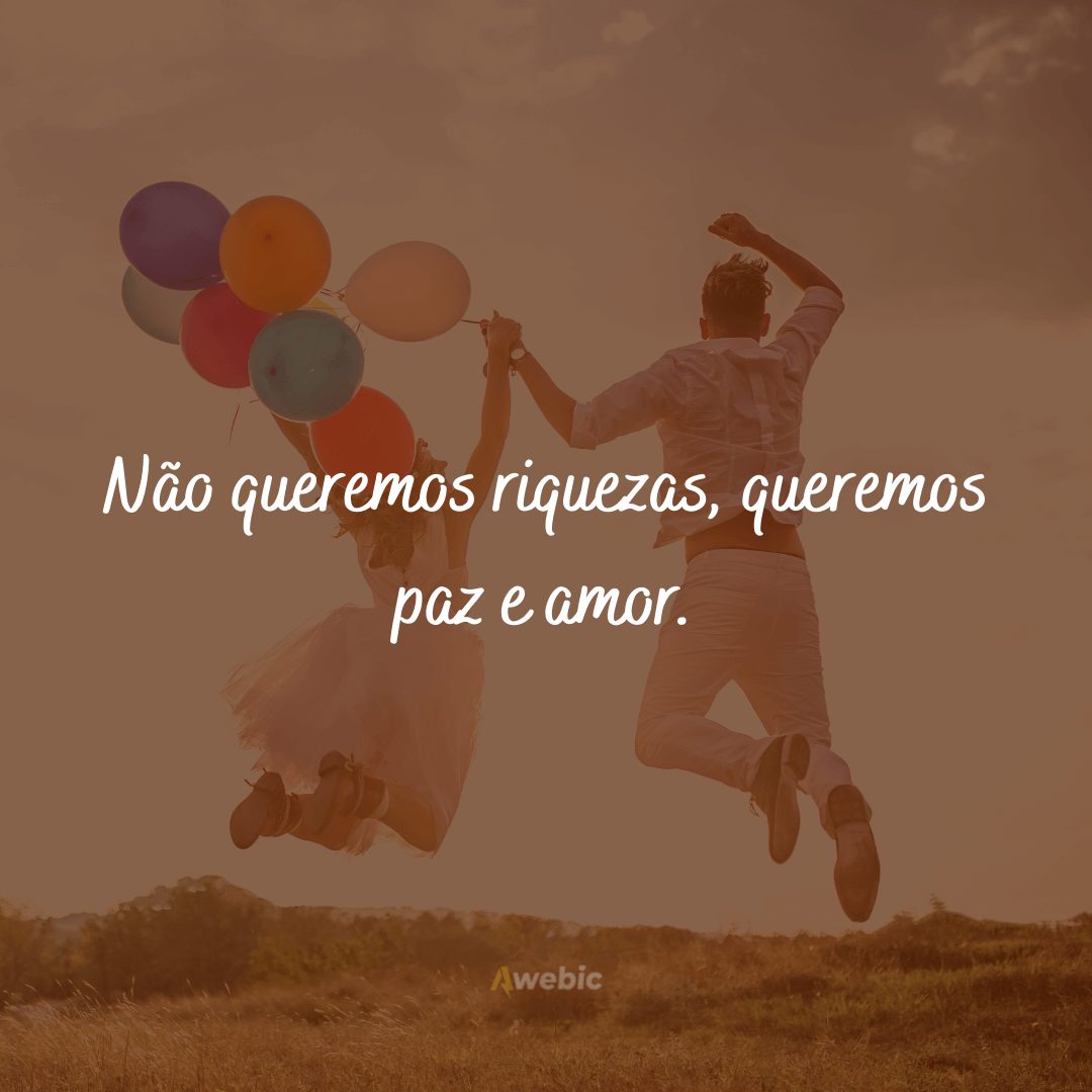 Frases de Paz e Amor