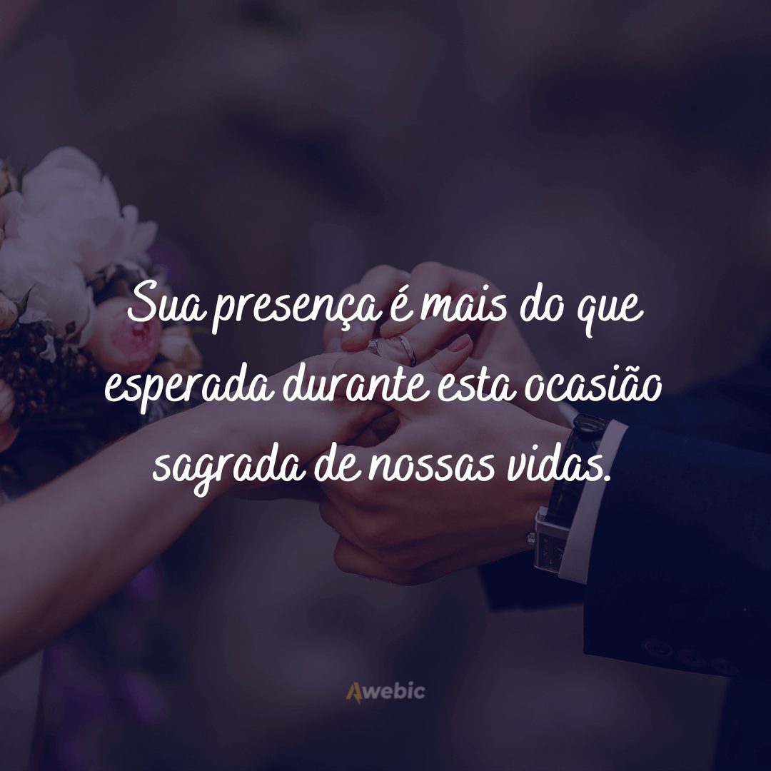 Frases para convite de Casamento