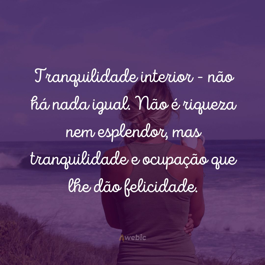 Frases de Tranquilidade