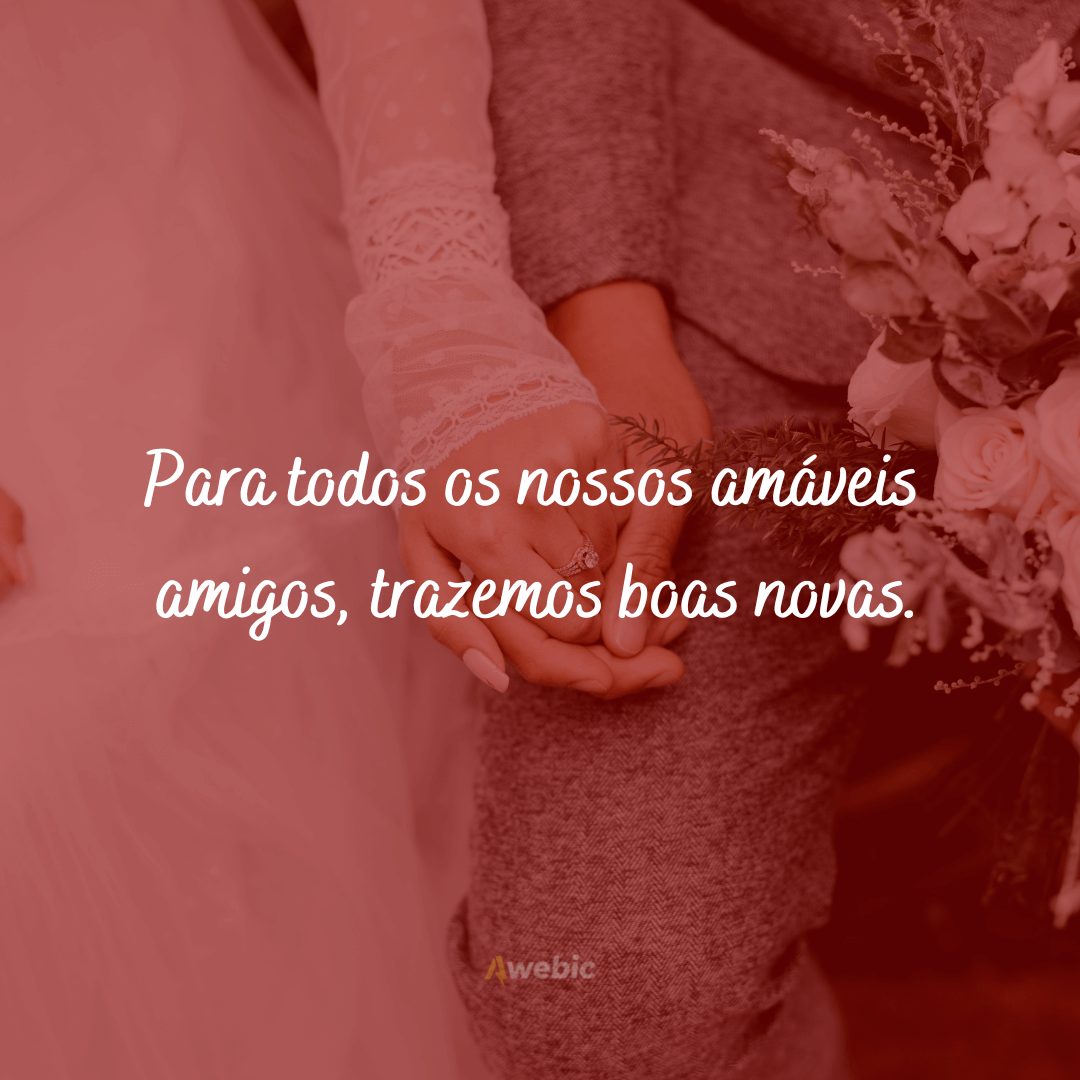 Frases para convite de Casamento