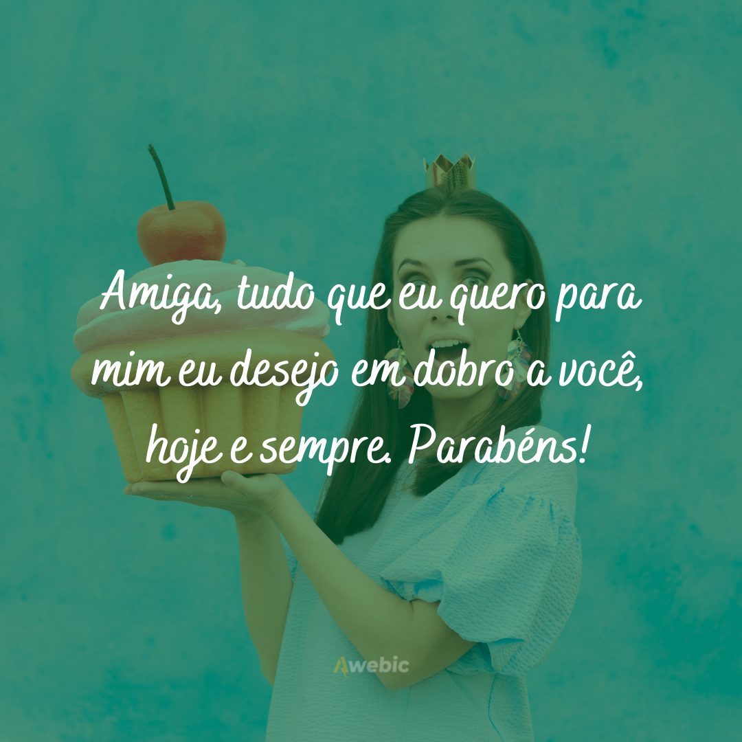 Feliz aniversário e obrigada por me iluminar com o seu carinho de irmã de fé. Parabéns!