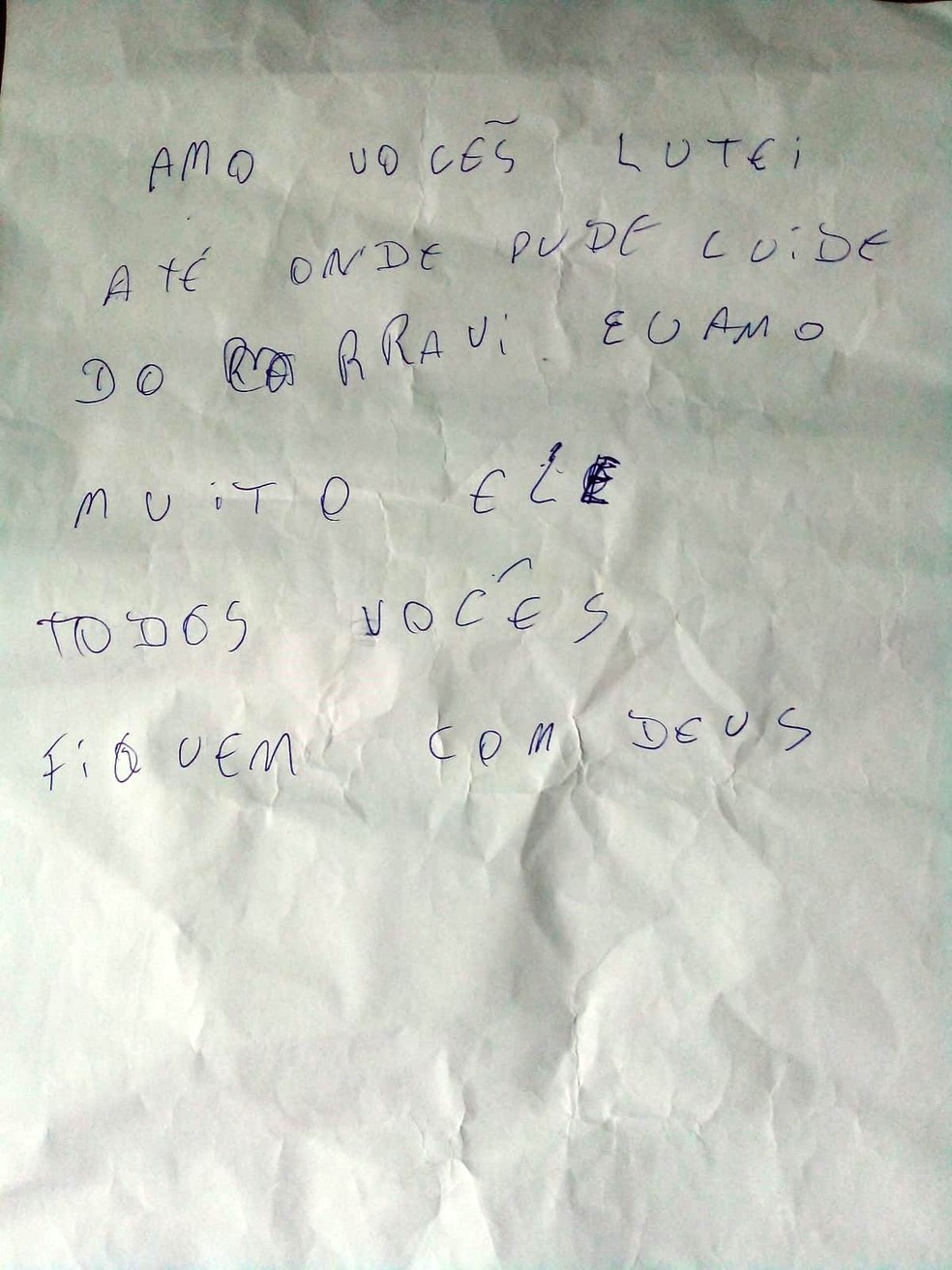 Pai deixa carta comovente antes de morrer de Covid-19