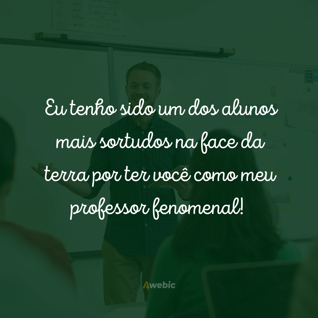 agradecimento para professores