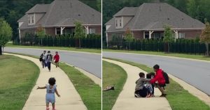 Vídeo FOFO mostra bebê correndo para os irmãos voltando da escola