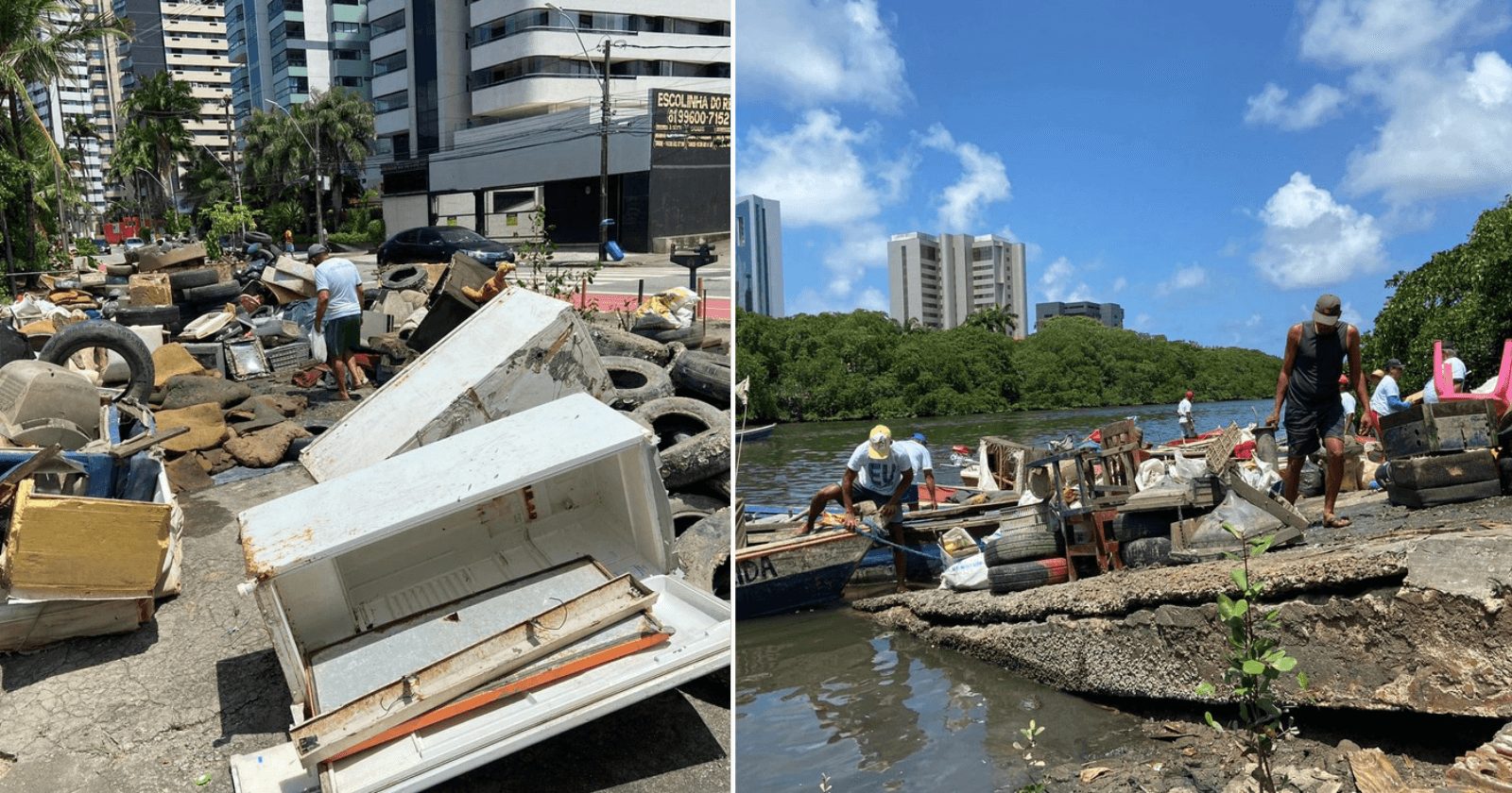 Gincana consegue remover 18 toneladas de lixo do rio