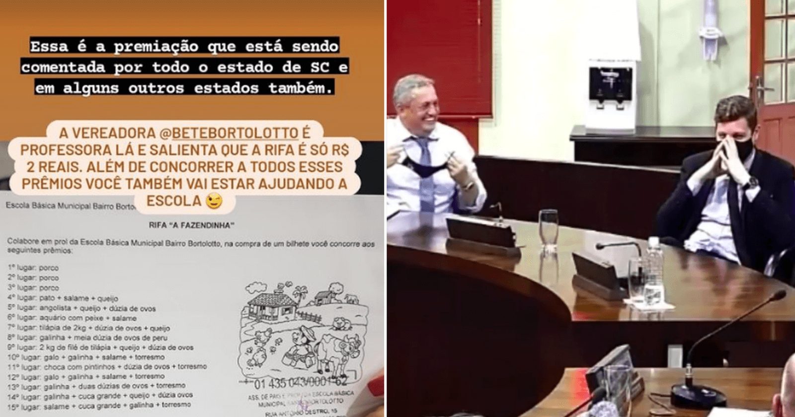 Premiação de rifa da fazendinha se torna viral e escola vende até no exterior!