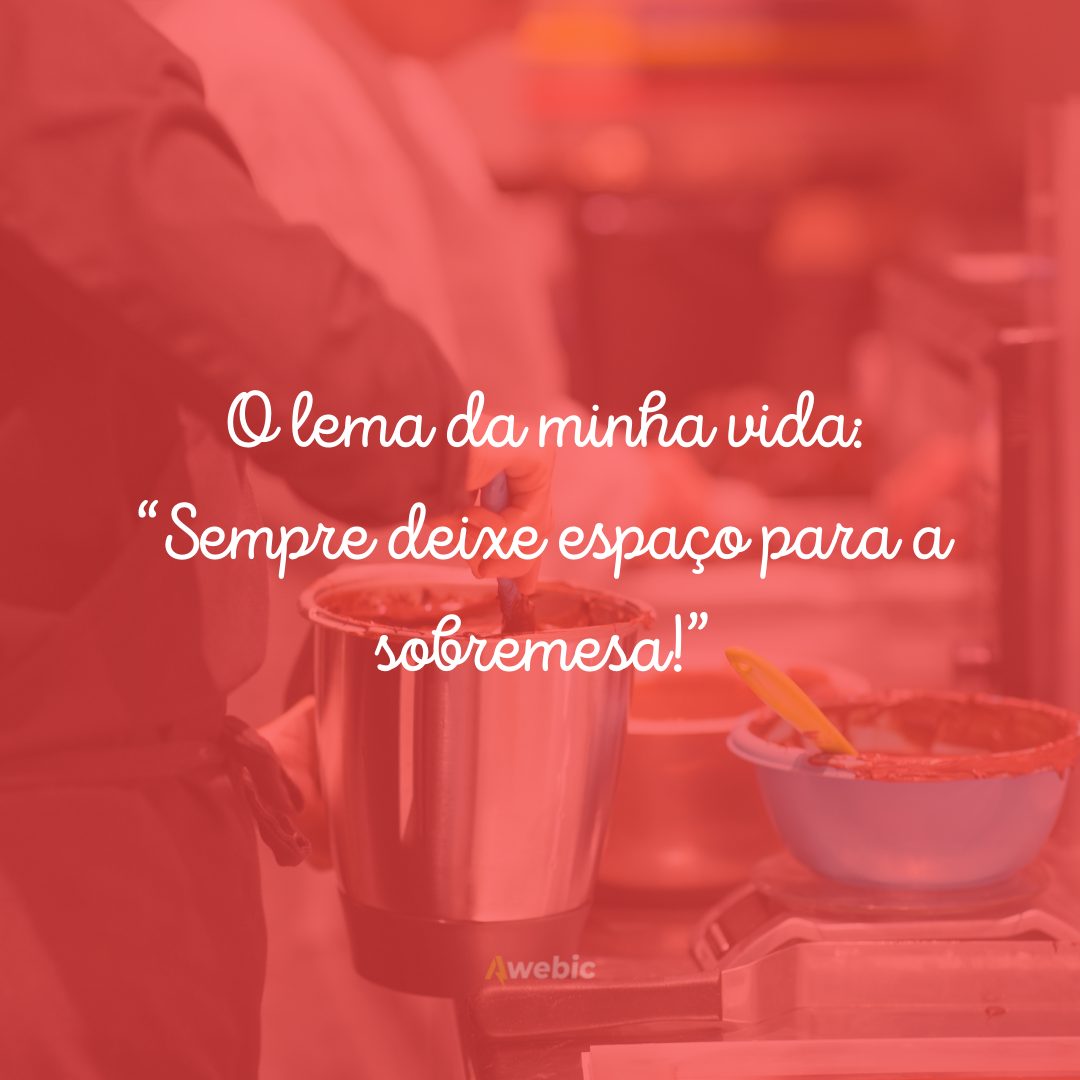 frases de confeitaria para Instagram