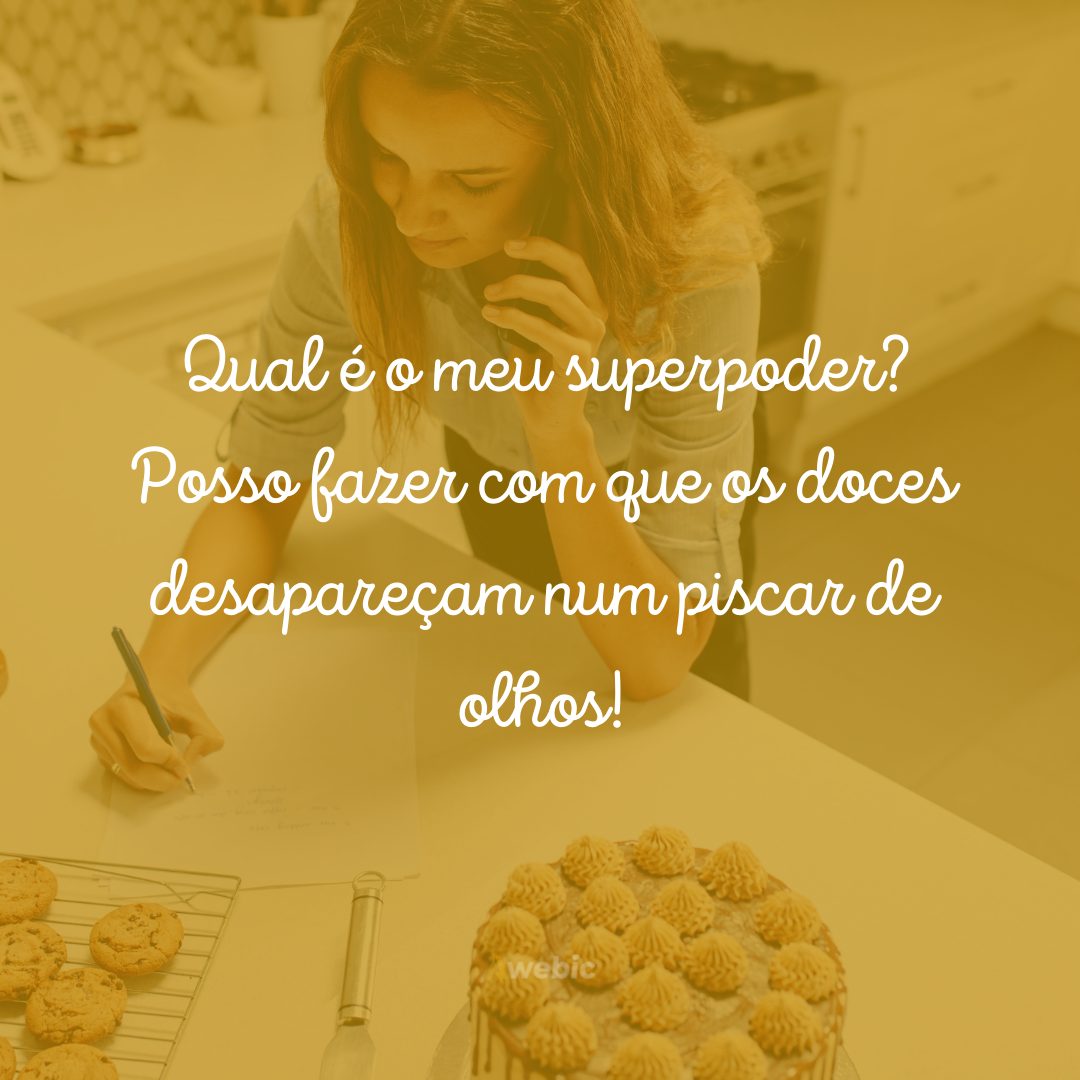 frases de confeitaria para Instagram