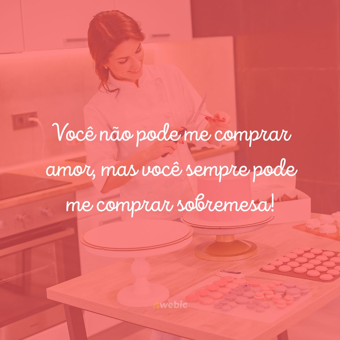 frases de confeitaria para Instagram