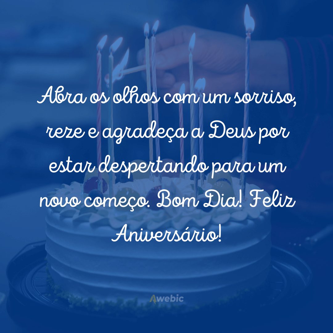 frases de bom dia para aniversariantes