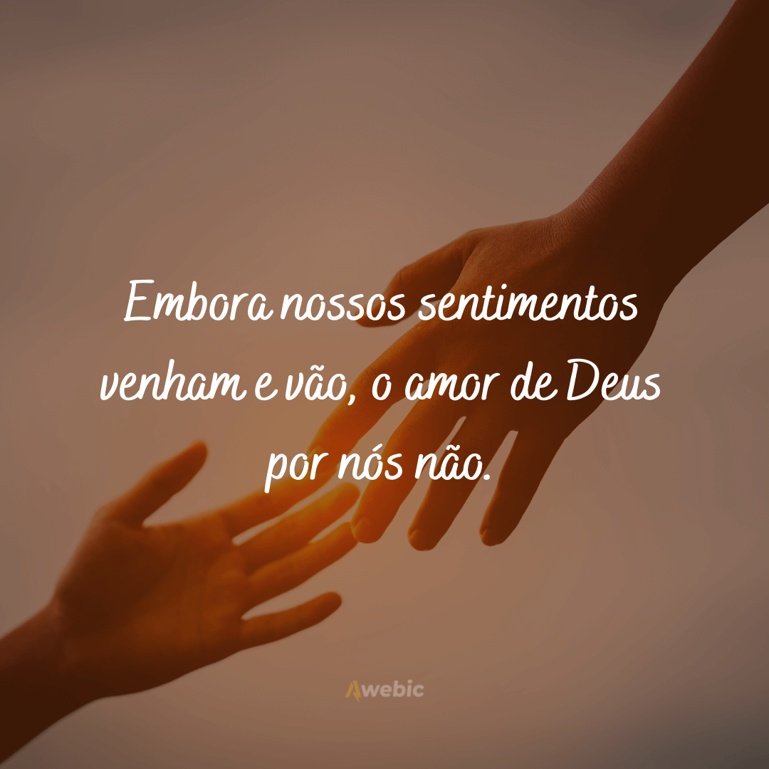 frases sobre amor de Deus