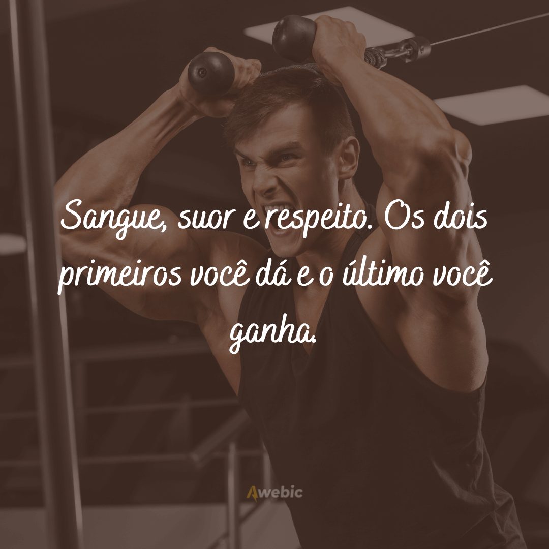 frases de musculação