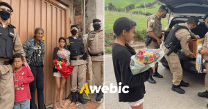 Policiais surpreendem menina que pediu guaraná e chinelo em carta de Natal