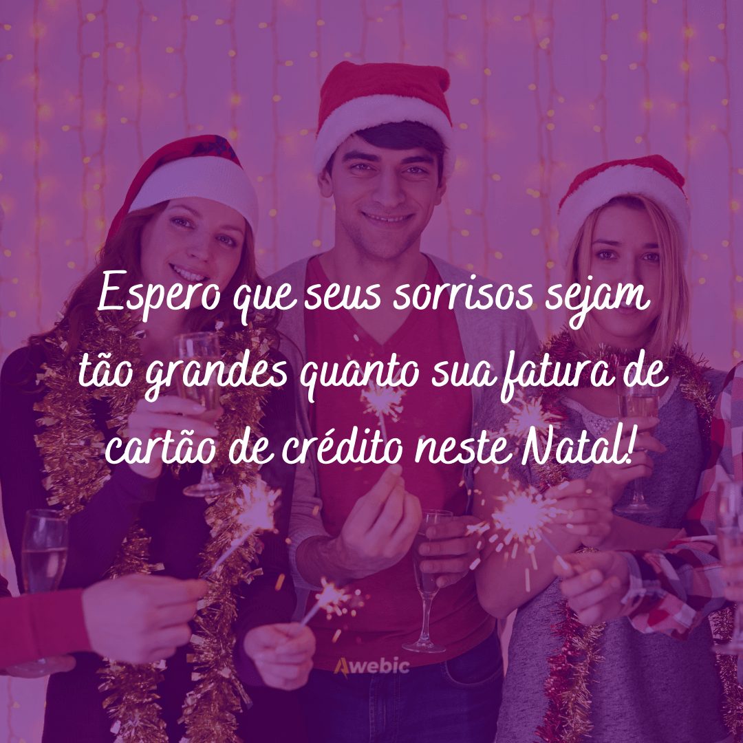 frases engraçadas para caixinhas de Natal