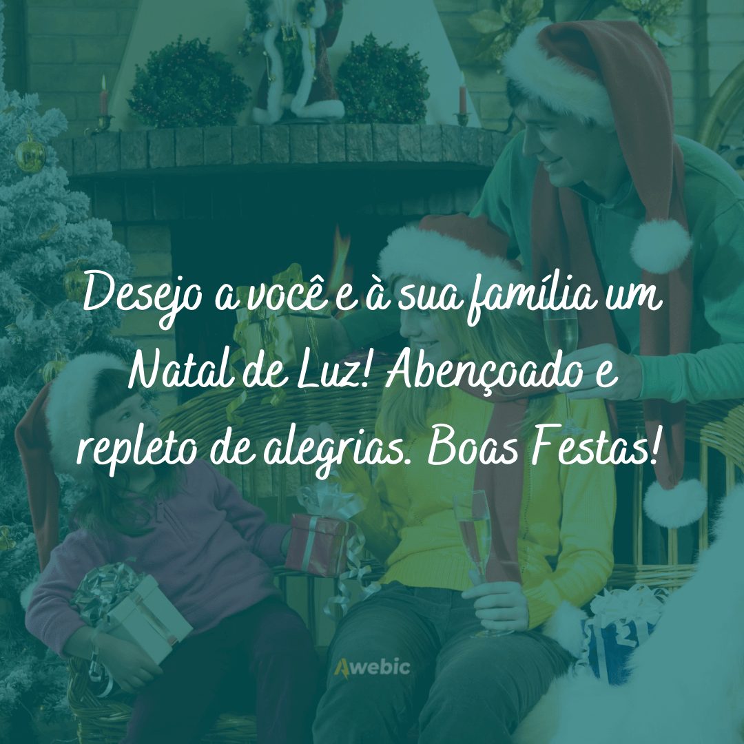 frases doces de Natal para familiares