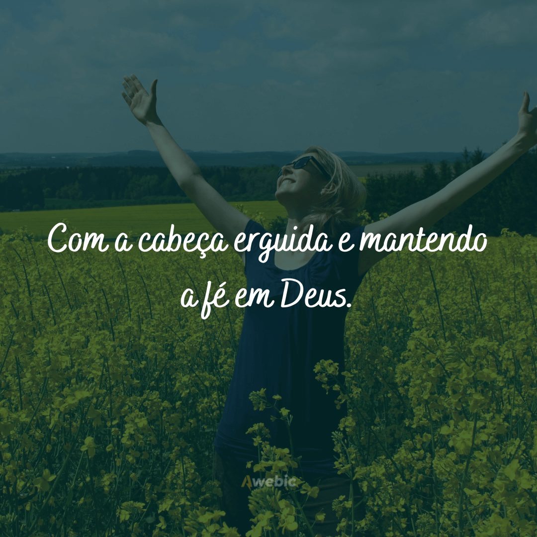 frases de fé para status