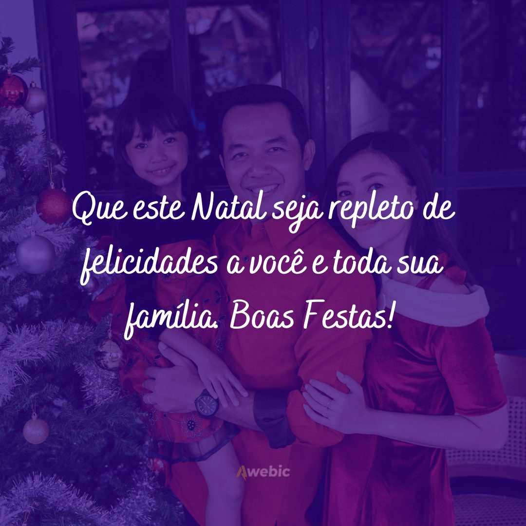 frases doces de Natal para familiares