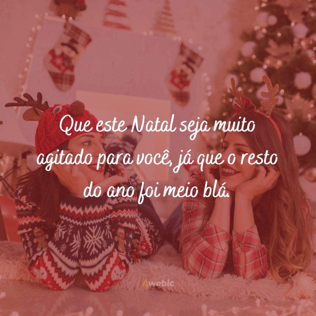 frases engraçadas para caixinhas de Natal